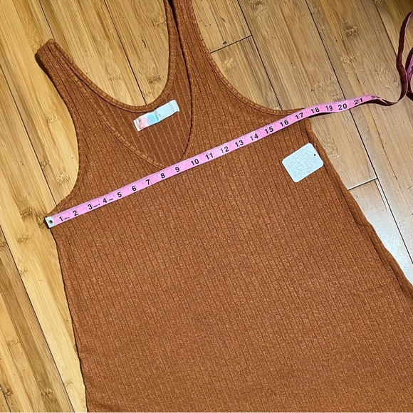 NWT Free People Ribbed Tank Dress / Top Size M - Picture 11 of 16
